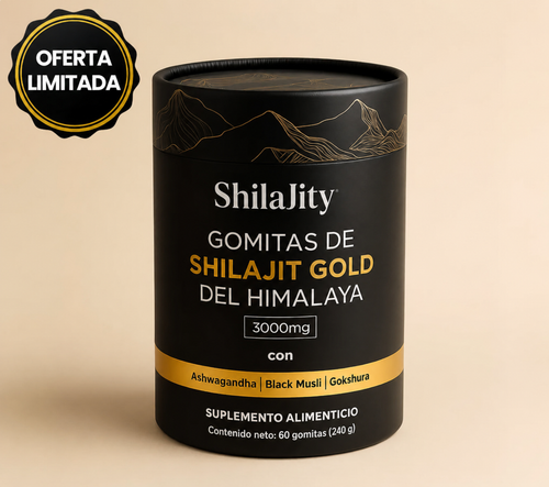 Shilajity Gomitas de Shilajit Gold Del Himalaya Con Ashwagandha, Black Musli y Gokshura